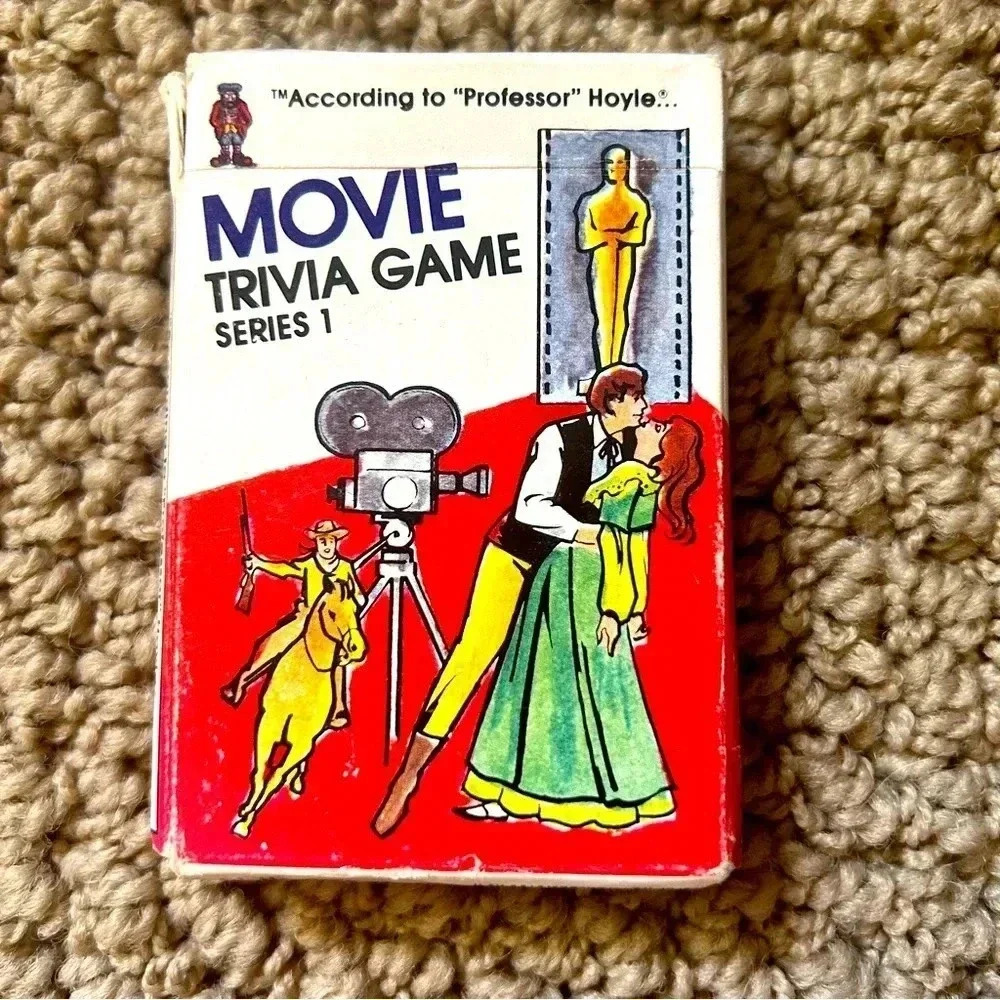 1984 vintage Prof Hoyles movie night trivia card pack. Beautiful condition!